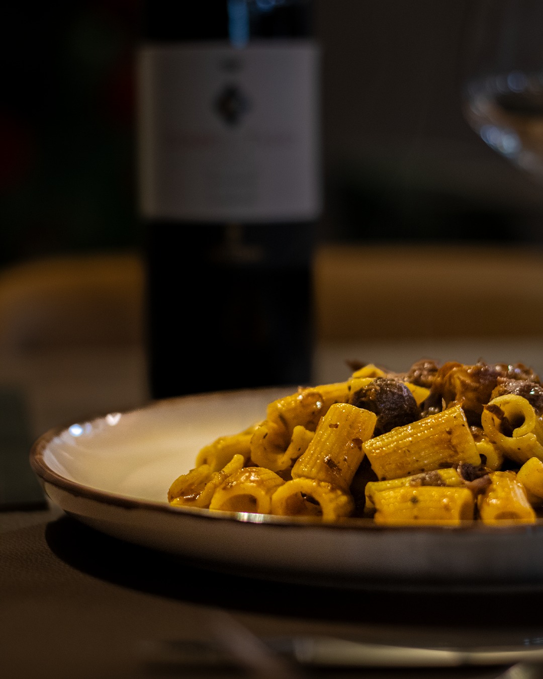 Rigatoni (o Paccheri) al ragù
